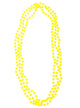 Neon Yellow 3 Strand Beaded 80s Necklace Costume Accessory