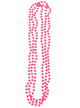 Neon Pink Beaded 3 Strand Necklace Costume Accessory