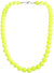 Yellow Beaded Neon 80s Necklace