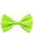 Neon Green Satin Bow Tie Costume Accessory