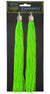 Image of Clip On Neon Green Tassel 1980s Novelty Earrings