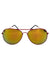 Red Frame Aviator Costume Glasses with Yellow Lenses