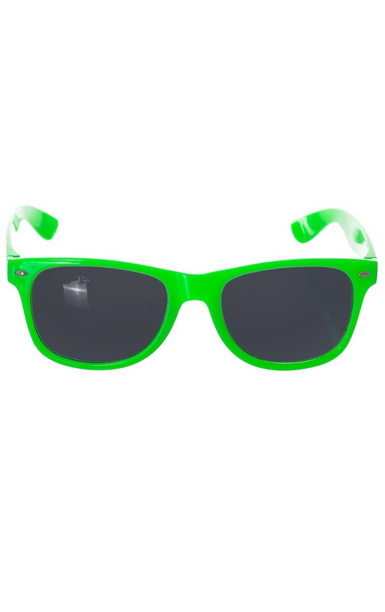 Novelty Neon Green Costume Glasses - main image