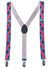 Pink and Blue Checkered Nerd Suspenders