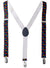 Black Suspenders with Colourful Heart Print