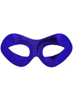 Blue Metallic Super Hero Costume Mask