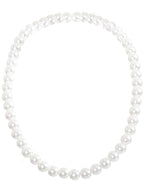 White Pearl Costume Necklace