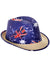 Australia Flags Aussie Print and Cream Straw Deluxe Australia Day Fedora Hat