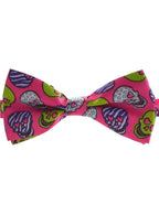 Pink Sugar Skull Printed Bow Tie Costume Accessory