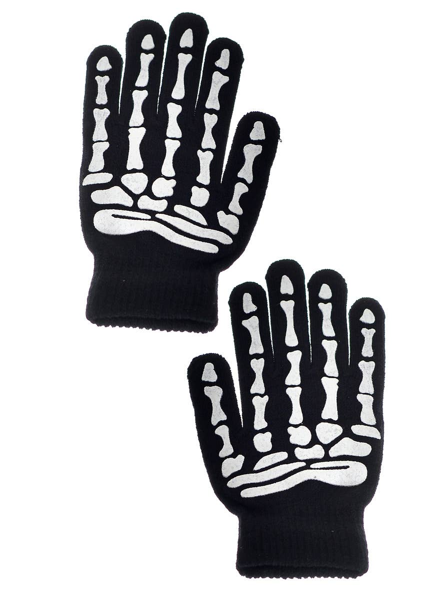Image of Skeleton Hands Womens Halloween Costume Gloves