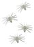 Image of Glow in the Dark Mini Suction Spiders Halloween Decoration