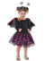 Pink and Black Sparkly Halloween Tutu Set for Kids - Main Image