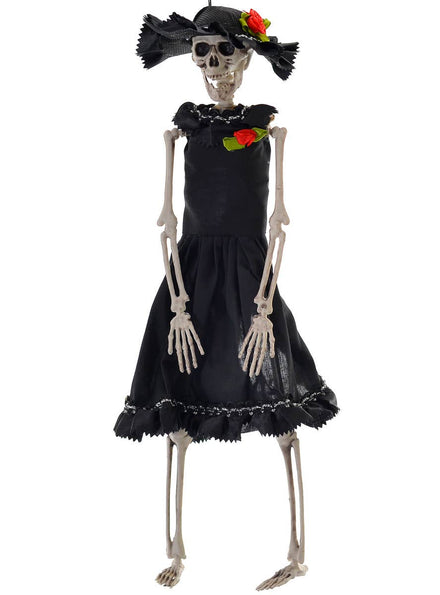 Day of the Dead Señorita 40cm Skeleton Halloween Decoration - Main Image