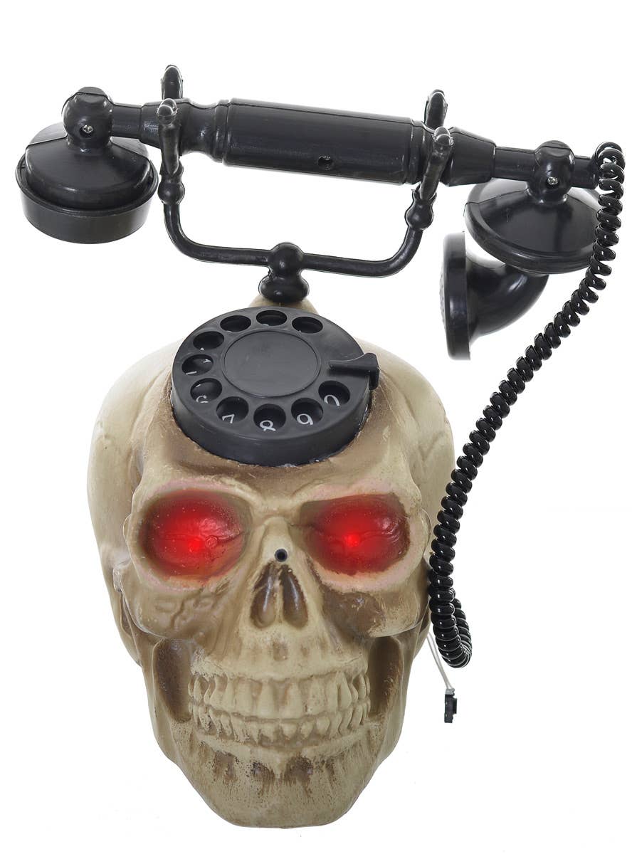 Deluxe Animated Vintage Skull Telephone Halloween Prop - Alternate Image