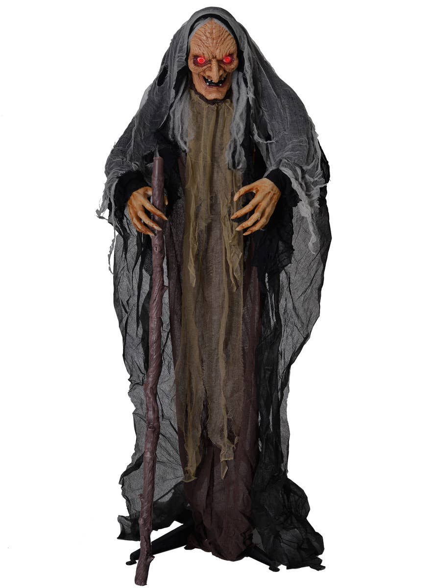 Animated Old Hag Halloween Decoration | Animated Witch Decoration