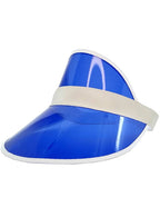 Blue 80s Visor Costume Hat