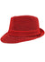 Red Glitter Lurex Fedora Costume Hat
