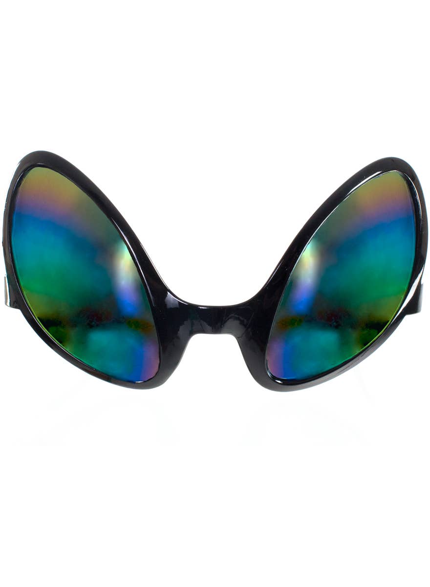 Black Space Alien Costume Glasses - Alternate Image