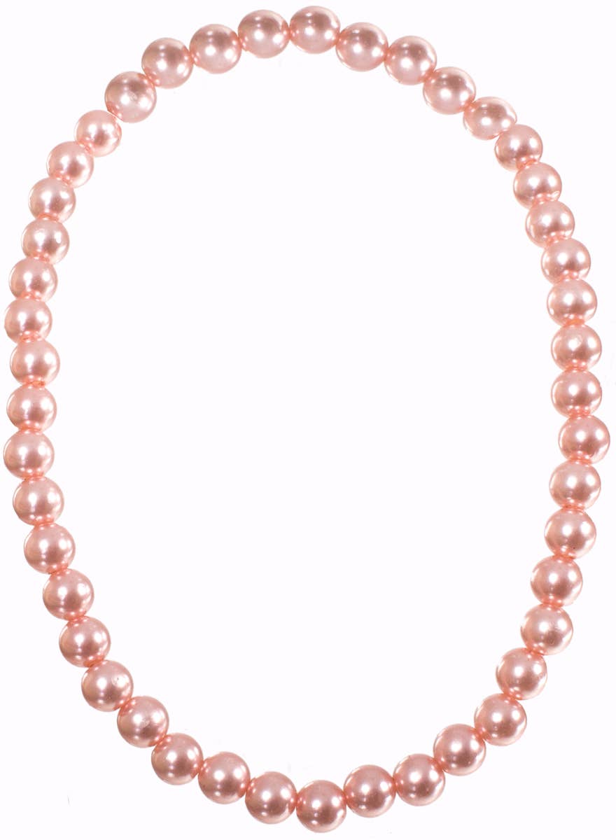 Rose Gold Pearl Costume Necklace