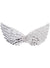 Metallic Silver Angel Costume Wings