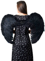 Large Black Feather Dark Angel Wings