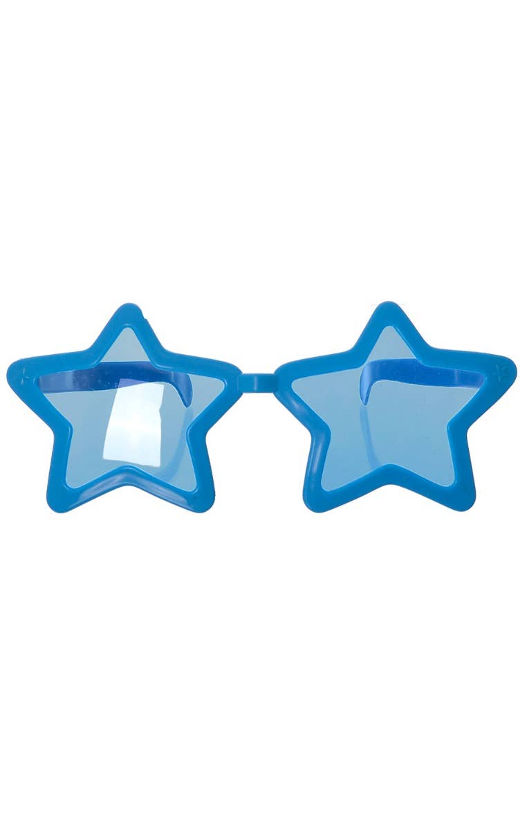 Novelty Jumbo Blue Star Sunglasses Costume Accessory - main image