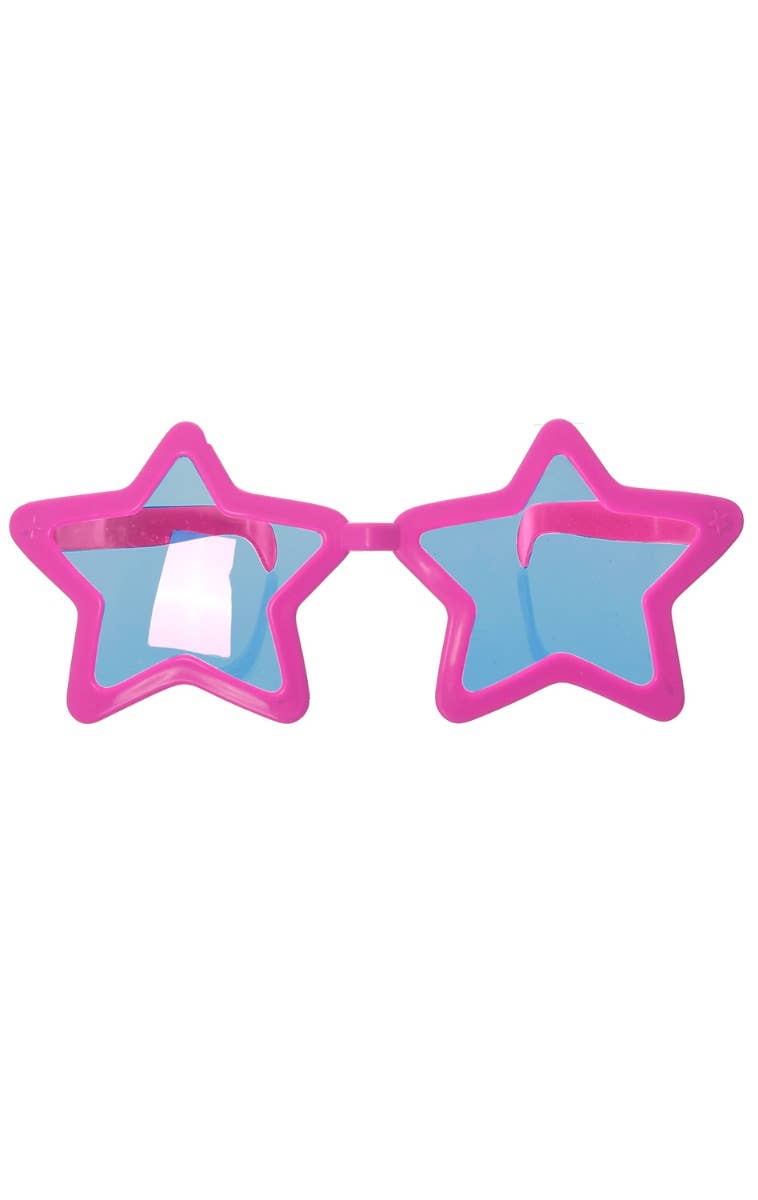 Novelty Hot Pink Star Sunglasses | Jumbo Glasses Costume Accessory