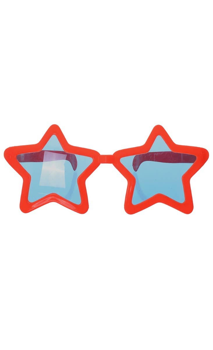 Novelty Red Star Sunglasses Costume Accessory - main image