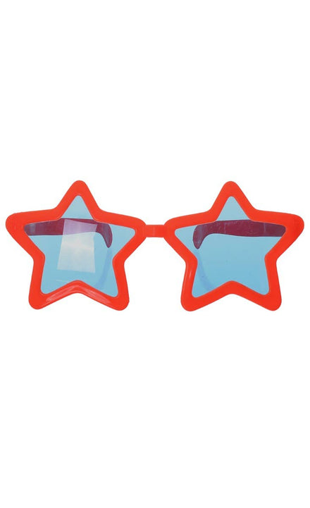 Novelty Red Star Sunglasses Costume Accessory - main image