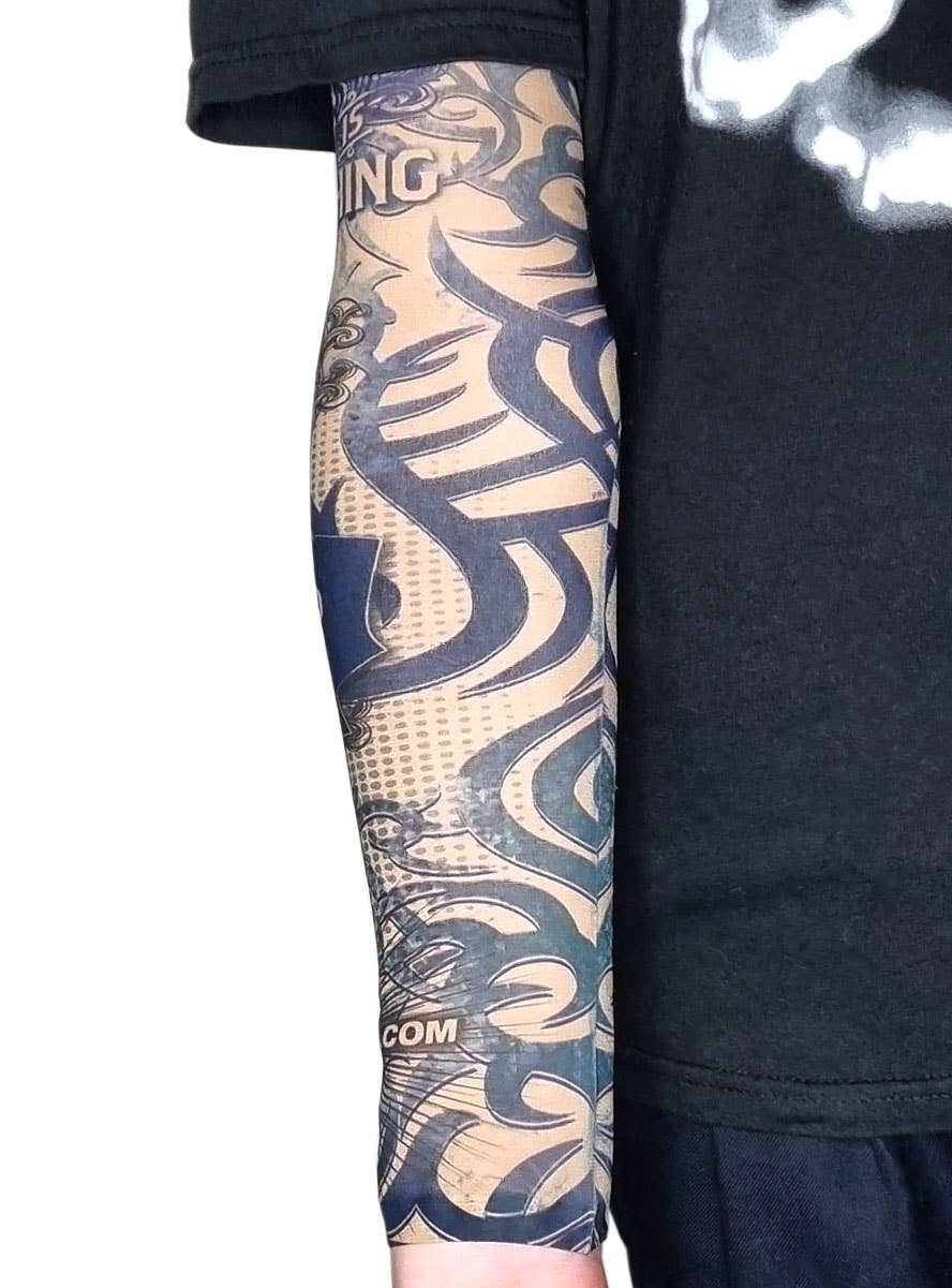 Image of Toronto Maple Leafs Team Tattoo Sleeve Costume Accessory - Alternate Image 2