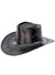 Black Leather Look Cowboy Costume Hat for Adults