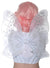 Silver and White Glitter Butterfly Wings Costume Accessory
