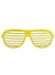 Yellow Shutter Shade Style Glasses with Silver Stud Dots