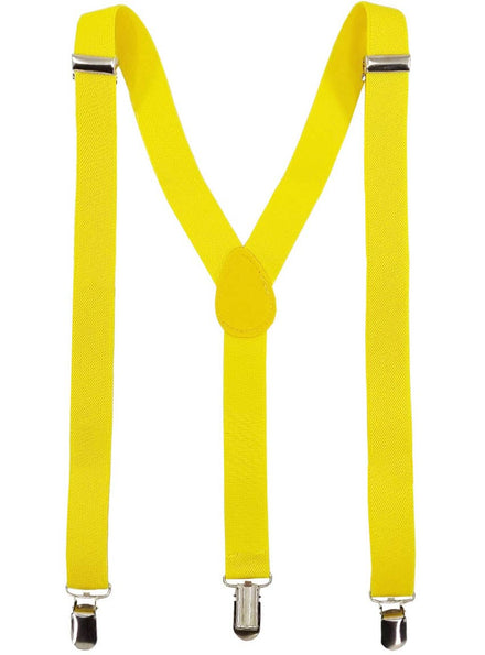 Basic Yellow Suspenders with Adjusters