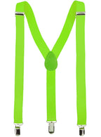 Basic Green Suspenders with Adjusters