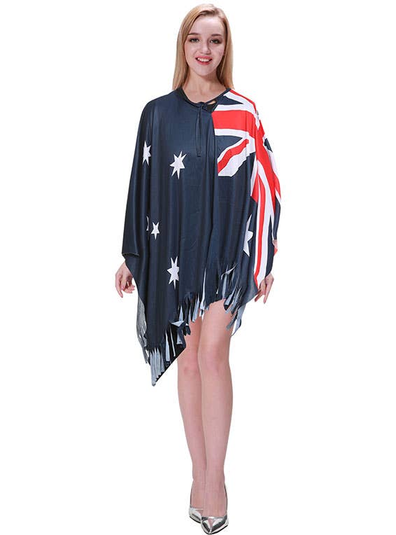 Aussie Flag Adults Australia Day Costume Poncho