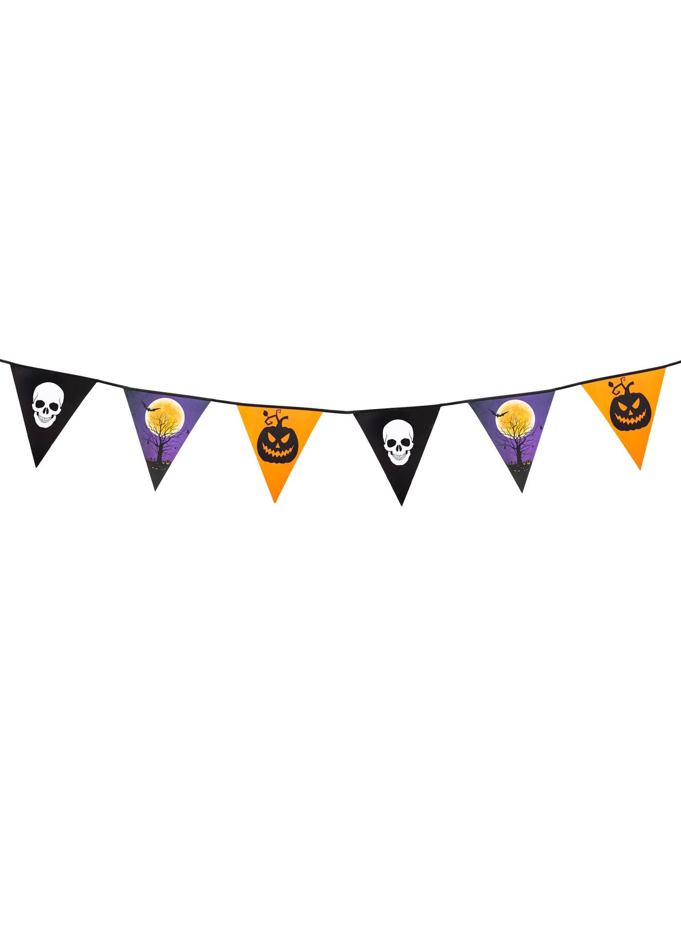 Halloween Print 6 Flag Hanging Bunting Decoration