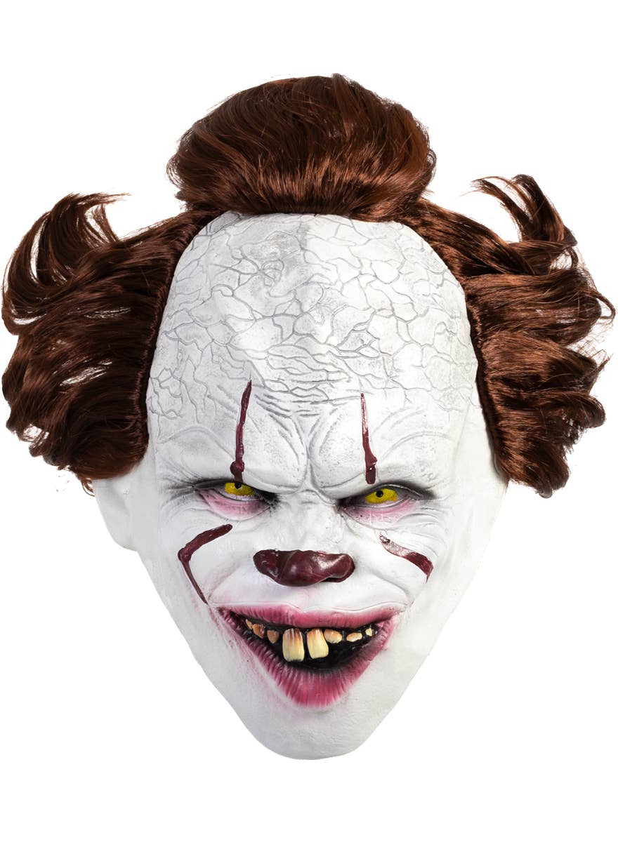 Pennywise Clown Horror Latex Mask with Hair