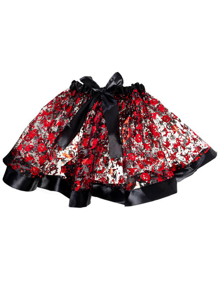 Toddler Girls Black Halloween Tutu with Orange Pupmkins