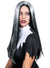 Long Black and White Streaked Halloween Wig for Women