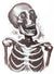 Smiling Skeleton Window Sticker Halloween Decoration