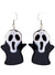 Scream Inspired Ghostface Halloween Costume Earrings