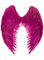 Purple Metallic Angel Wings with Mock Feathers