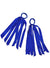 Blue Satin Ribbon Tassel Hair Ties