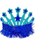 Blue Costume Tiara with Jewels and Tinsel