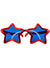 Red Oversized Star Shaped Costume Glasses
