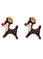 Rudolph the Red Nosed Reindeer Earrings Christmas Costume Accessory