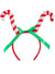 Red and White Candy Cane Christmas Headband