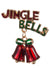 Image of Jingle Bells Red and Green Enamel Christmas Brooch