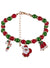 Image of Christmas Icons Red and Green Beaded Bracelet